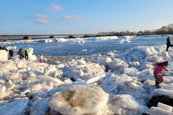 Eisberge auf der Elbe